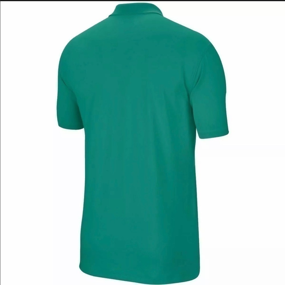 New Nike Vapor Dri-Fit Golf Polo Lucky Green Strip - Picture 2 of 3